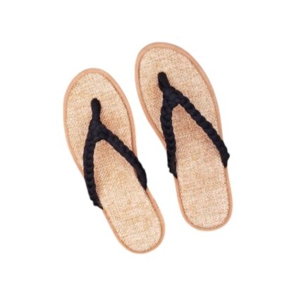 Braided Leather Flip Flops